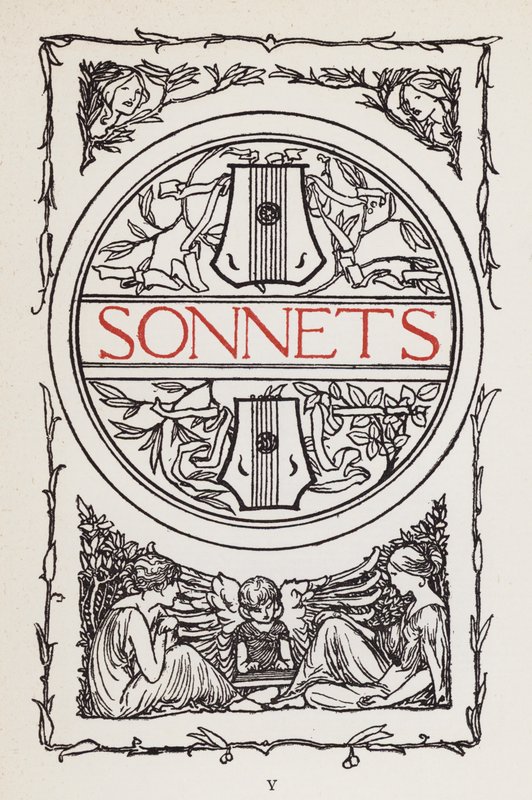 Illustration für Gedichte von John Keats: Sonette (Lithografie) von Robert Anning Bell