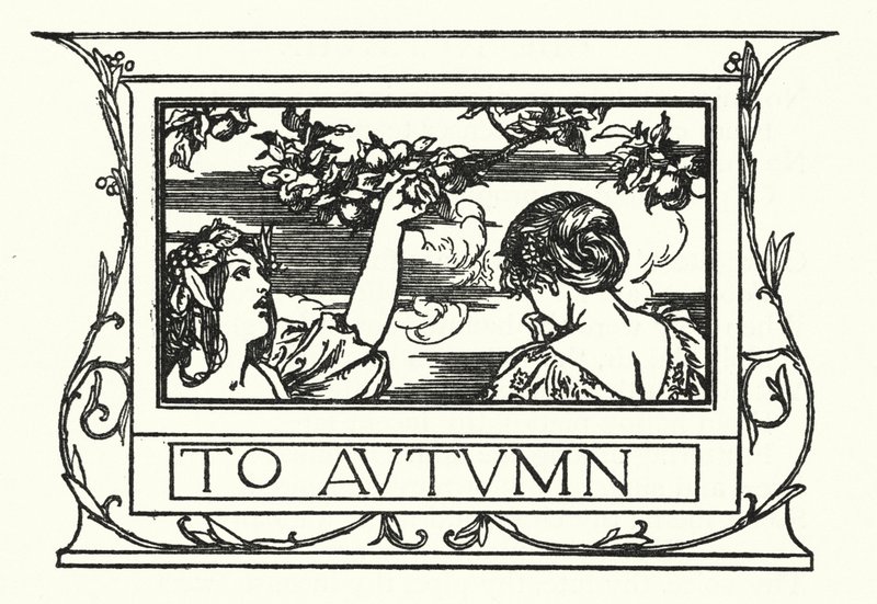 Illustration für Gedichte von John Keats: An den Herbst von Robert Anning Bell