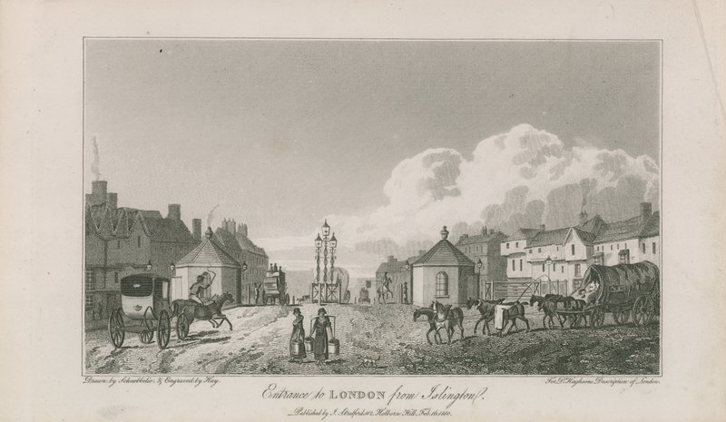 Eingang nach London von Islington von Robert Blemell Schnebbelie