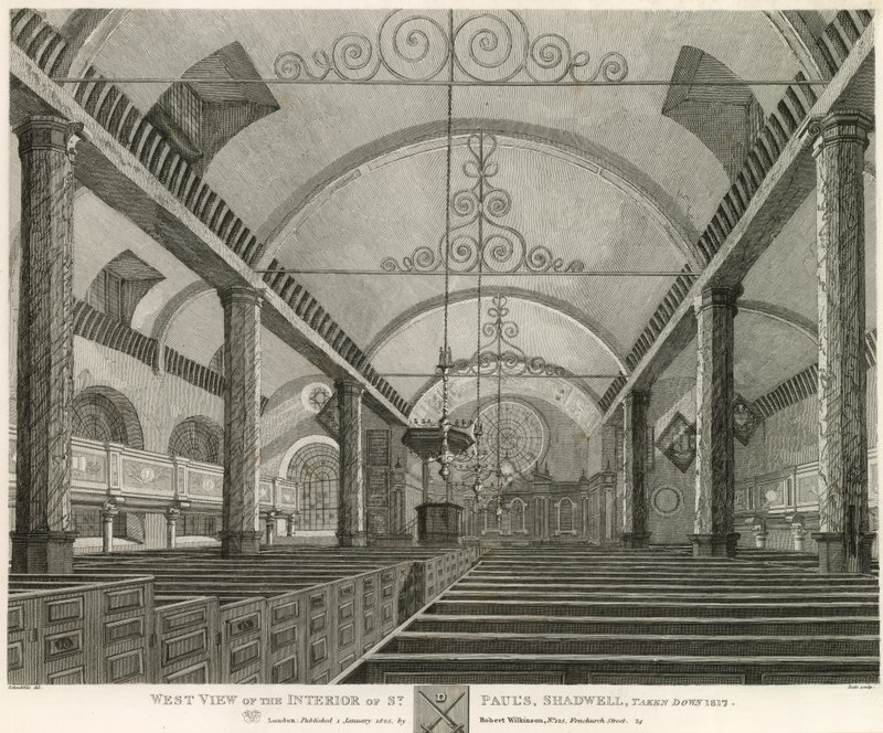 Westansicht des Inneren von St. Paul