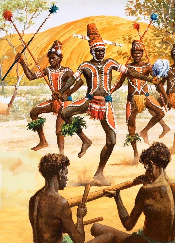 Aborigine-Tanz von Robert Brook