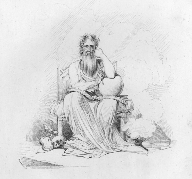 Illustration für Anakreon Oden von Robert Kerr (after) Porter
