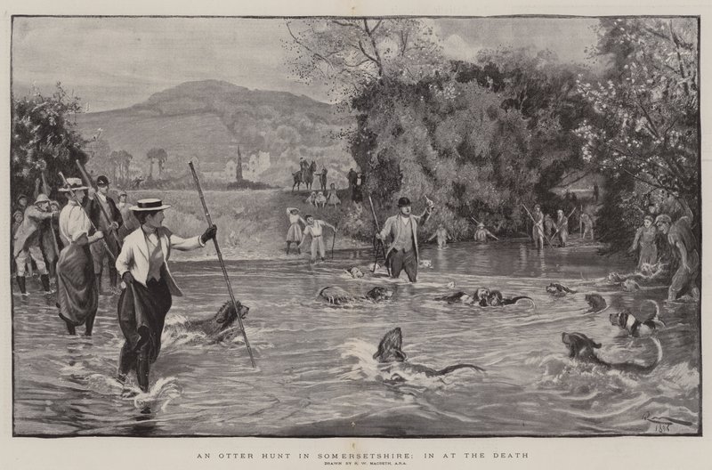 Eine Otterjagd in Somersetshire, beim Tod von Robert Walker Macbeth