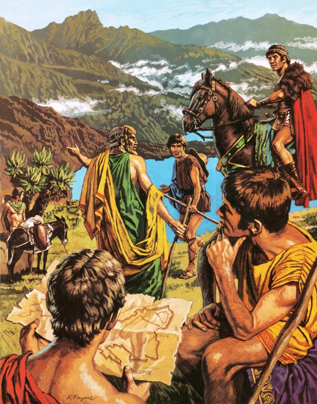 Diogenes, der griechische Entdecker, reist in Afrika von Roger Payne
