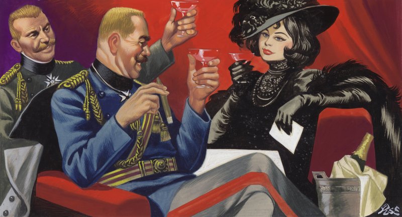Mata Hari mit Freunden unter dem deutschen Oberkommando von Ron Embleton