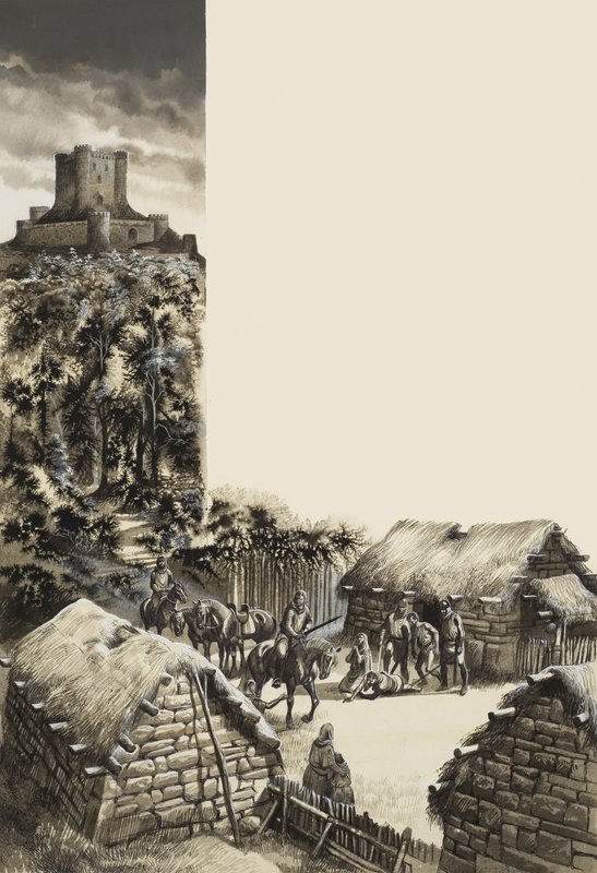 Mittelalterliches Dorf von Ron Embleton