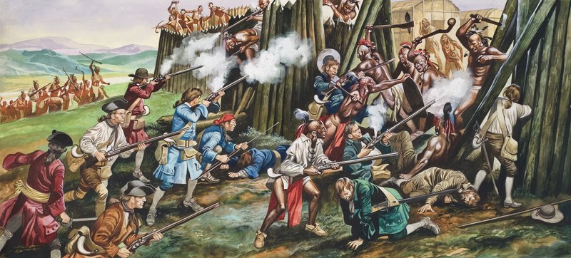 Sturm auf die Festung Neoheroka von Ron Embleton