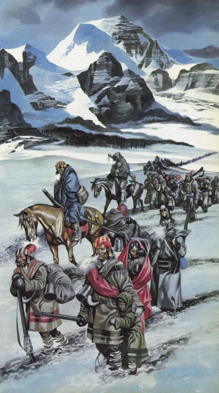 Pfad der Tränen, erzwungene Umsiedlung der Cherokee-Nation von Ron Embleton