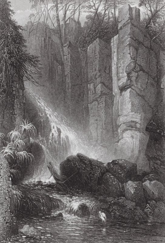 Australien: Cataract Gle, Mount Wellington, Tasmanien von Samuel (after) Prout