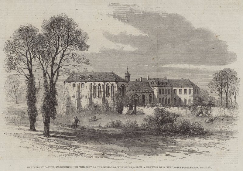Hartlebury Castle, Worcestershire, der Sitz des Bischofs von Worcester von Samuel Read