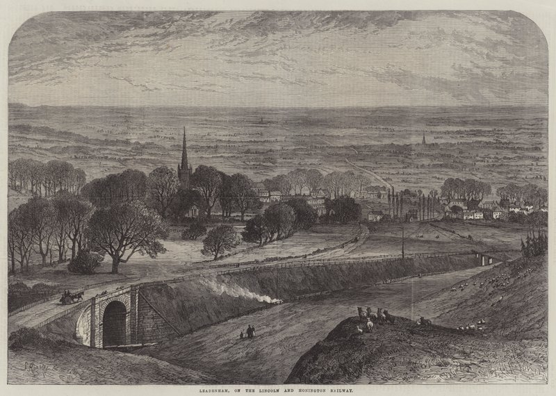 Leadenham, an der Lincoln und Honington Eisenbahn von Samuel Read