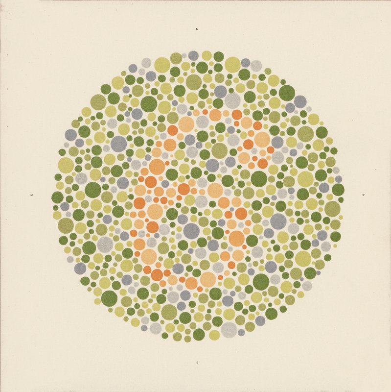 Ishihara-Farbtest zur Erkennung von Farbenblindheit von School Japanese