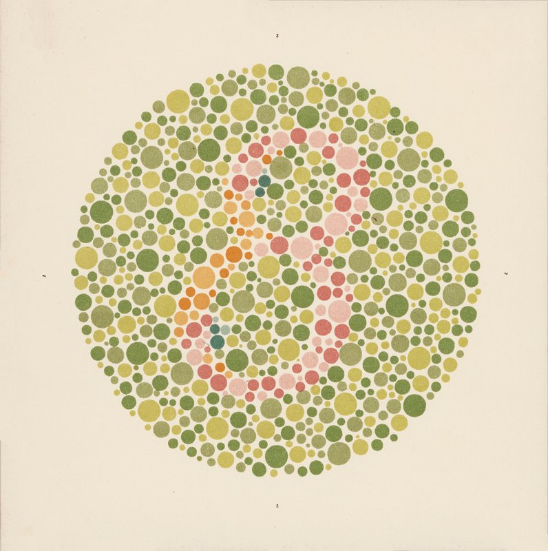 Ishihara-Farbtest zur Erkennung von Farbenblindheit von School Japanese