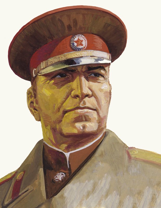 Russischer General Georgi Schukow von Severino Baraldi