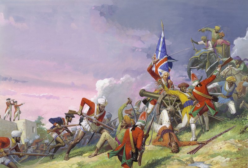 Die Schlacht von Plassey von Severino Baraldi