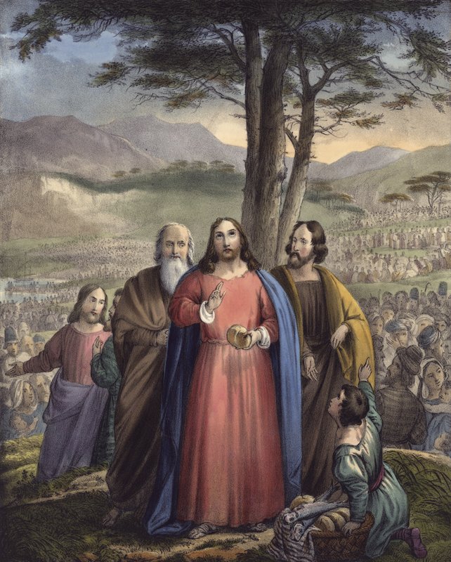 Christus speist die Menge von Siegfried Detler Bendixen