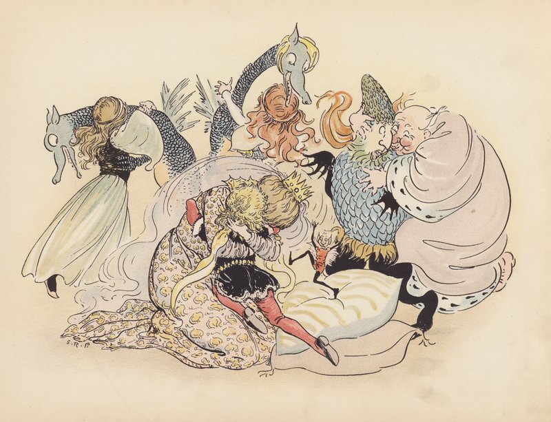 Illustration für Kleine Zwillingsdrachen von S. Rosamond Praeger von Sophia Rosamond Praeger