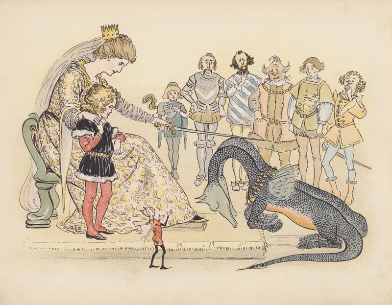 Illustration für Little Twin Dragons von S. Rosamond Praeger von Sophia Rosamond Praeger