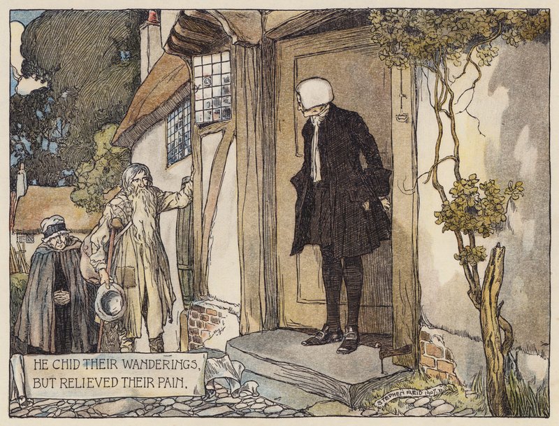 Illustration für Das verlassene Dorf von Oliver Goldsmith von Stephen Reid