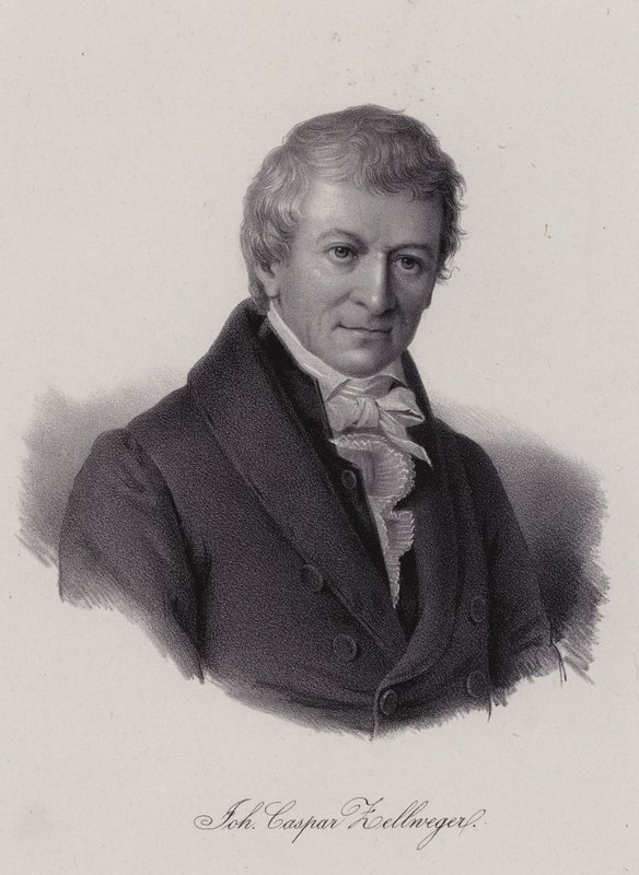 Johann Caspar Zellweger, Schweizer Textilunternehmer und Philanthrop von Swiss School