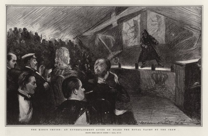 Die Kreuzfahrt des Königs, eine Unterhaltung an Bord der königlichen Yacht durch die Besatzung von Sydney Prior Hall