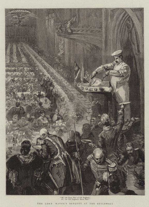Das Bankett des Lord Mayor in der Guildhall von Sydney Prior Hall
