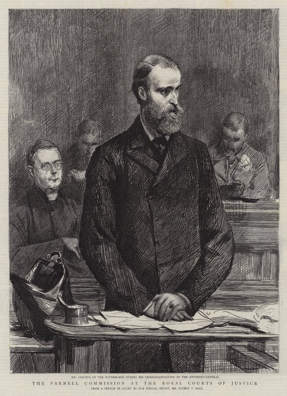 Die Parnell-Kommission am Royal Courts of Justice von Sydney Prior Hall