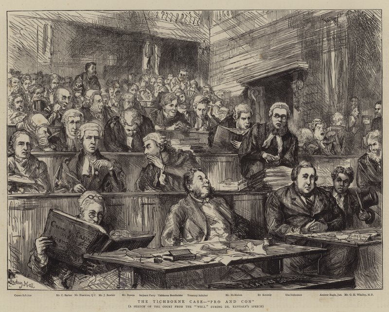 Der Tichborne-Fall, Pro und Contra von Sydney Prior Hall