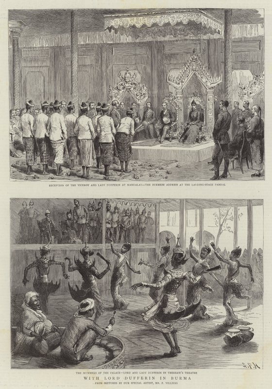 Mit Lord Dufferin in Burma von Sydney Prior Hall