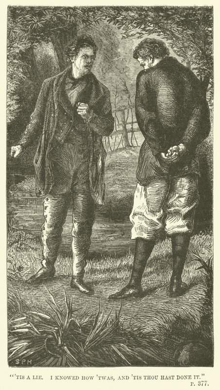 Illustration für Tom Brown in Oxford von Thomas Hughes von Sydney Prior after Hall