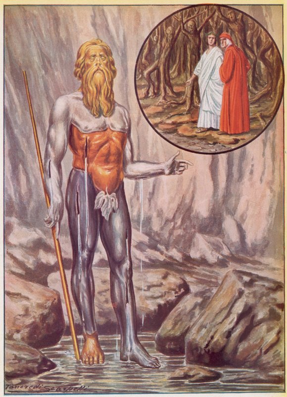Illustration für Dantes Göttliche Komödie von Tancredi Scarpelli