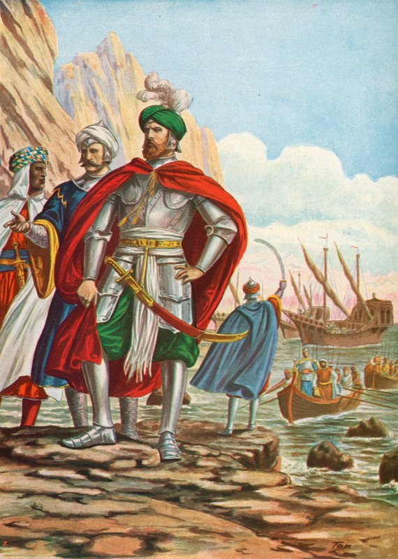 Mustafa landet 1570 auf der Insel Zypern von Tancredi Scarpelli