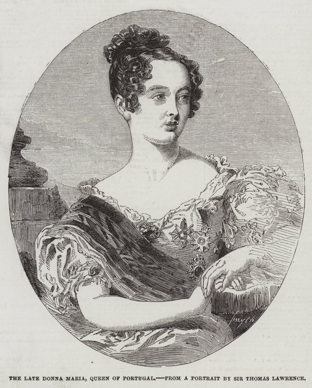 Die verstorbene Donna Maria, Königin von Portugal von Thomas Lawrence