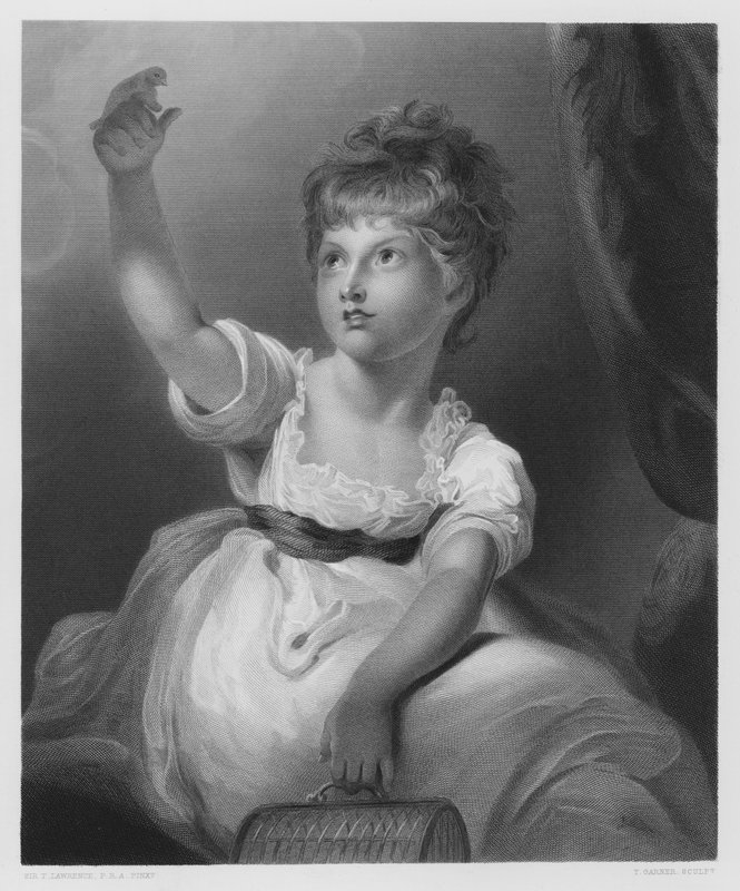 Prinzessin Charlotte, nach dem Bild in der Königlichen Sammlung von Thomas Lawrence