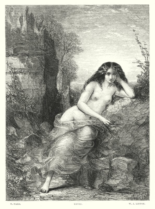 Lord Byrons Childe Harold, Canto IV, Strophe 118 von Thomas (after) Faed