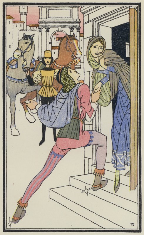 Illustration für Das Dekameron von Boccaccio von Thomas Derrick
