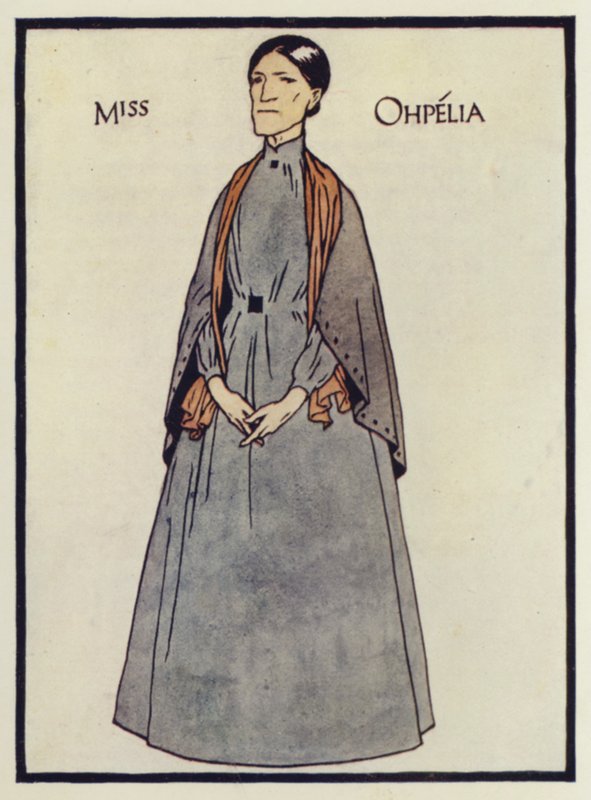 Miss Ophelia, eine Figur aus Onkel Toms Hütte von Thomas Derrick