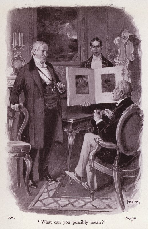 Illustration für Die Frau in Weiß von Wilkie Collins von Thomas Eyre Macklin