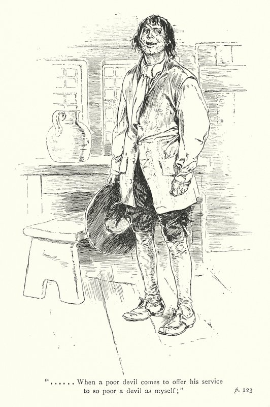 Illustration für Eine empfindsame Reise von Laurence Sterne von Thomas Heath Robinson