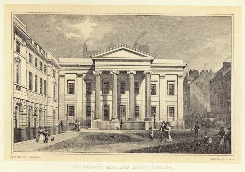 Das County Hall und die Signet Library von Thomas Hosmer (after) Shepherd