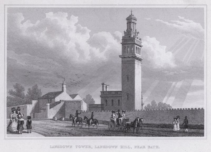 Lansdown Tower, Lansdown Hill, nahe Bath von Thomas Hosmer Shepherd