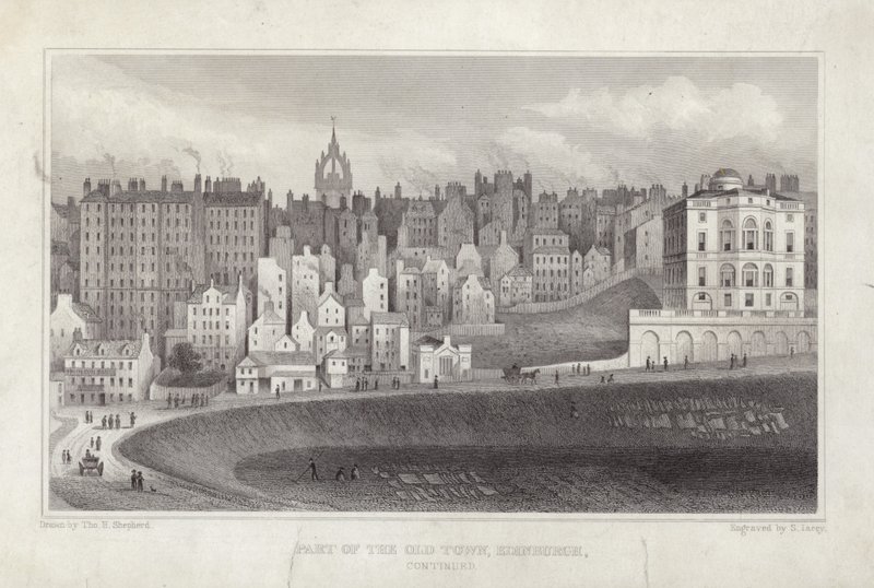 Teil der Altstadt von Edinburgh von Thomas Hosmer Shepherd