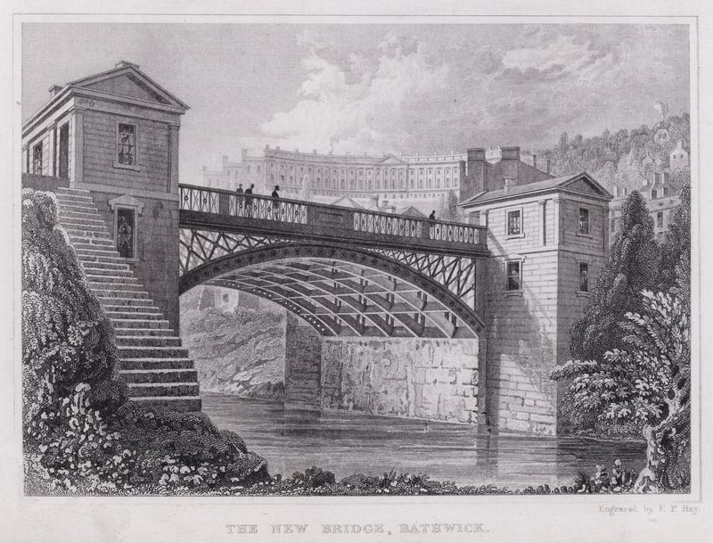 Die neue Brücke, Bathwick von Thomas Hosmer Shepherd
