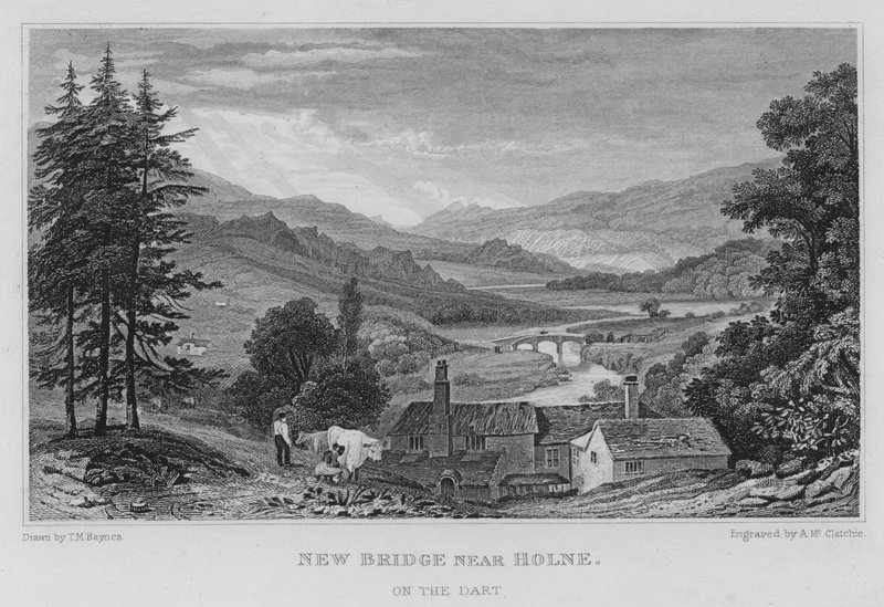 Neue Brücke bei Holne, am Dart von Thomas Mann (after) Baynes