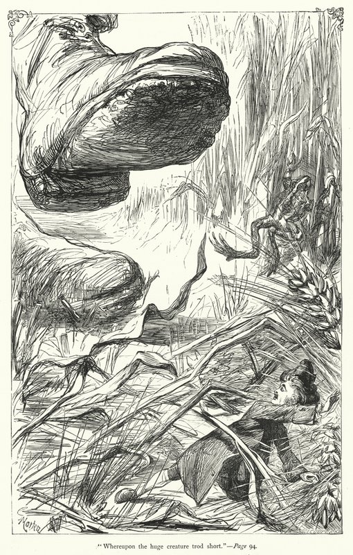 Illustration zu Gullivers Reisen von Jonathan Swift von Thomas Morten