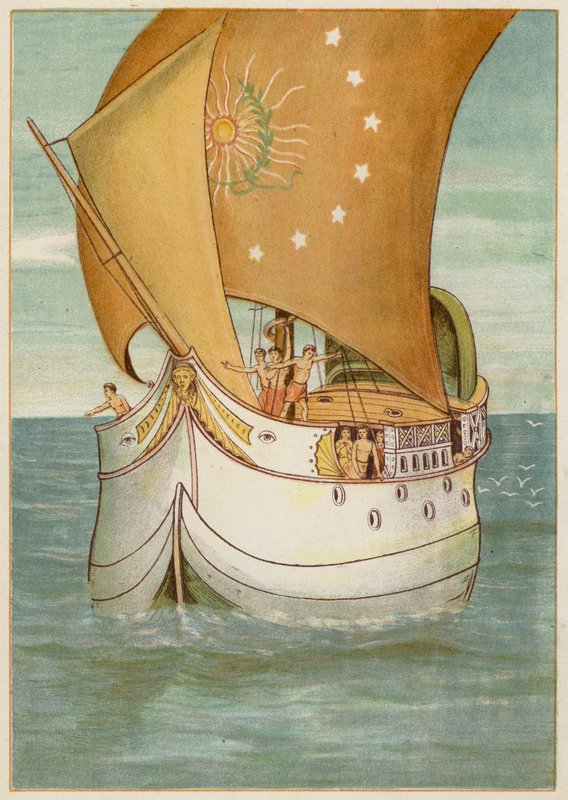 Perseus und seine Braut segeln nach Seriphos von Thomas Ralph Spence