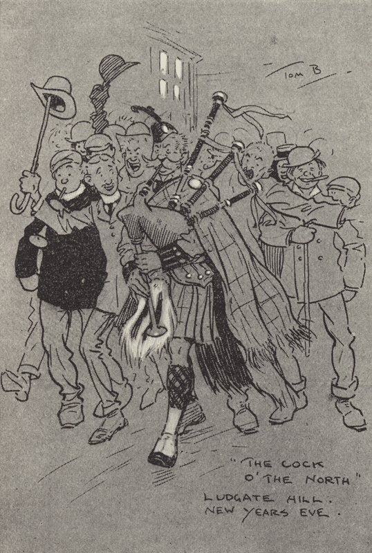 Der Hahn des Nordens, Ludgate Hill, Silvester von Tom Browne