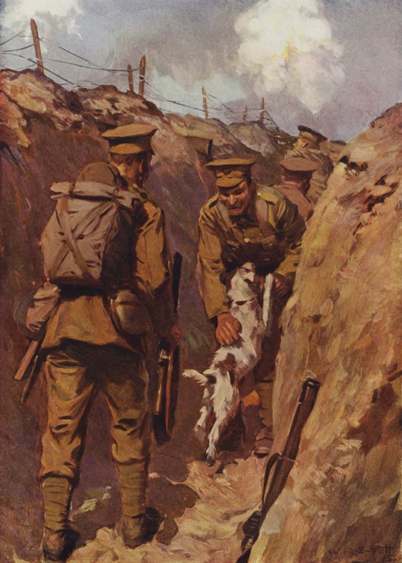 Der Wanderer sprang freudig auf seinen Herrn zu von W.R.S. (after) Stott