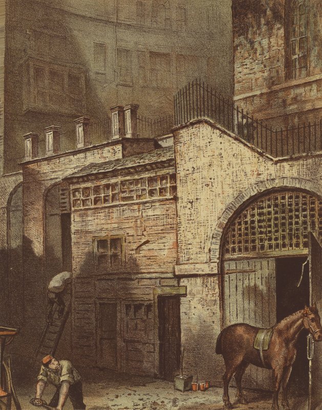 Gebäude und Treppen, unten an der Salisbury Street, Adelphi, Strand von Waldo Sargeant