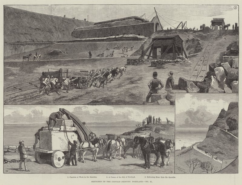 Skizzen der Strafgefangenen, Portland von Walter Bothams